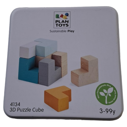 Plantoys puzzle cube - 3d, en