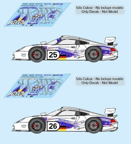Décal porsche 911 gt1 evo - porsche,