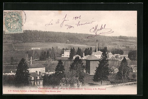 Cpa charleval vue des - cpa, charleval,