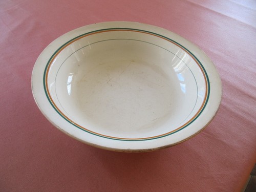 Ancien plat rond - rond, creux