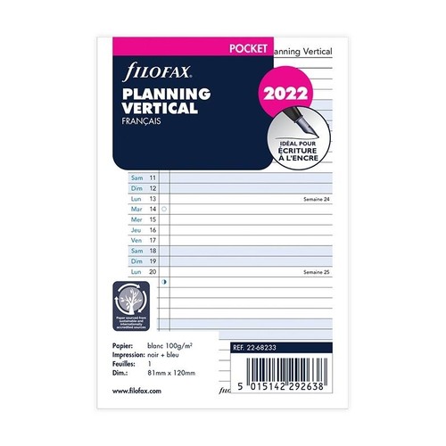 68233 filofax recharge - filofax,