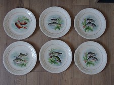 6 assiettes à poisson en