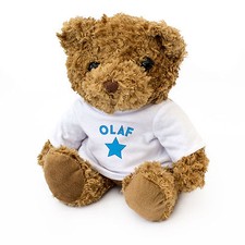 Nouveau - OLAF - Ourson En Peluche - Mignon Et Doux - Cadeau Anniversaire Noël