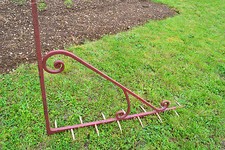 Grosse barre de boucher à potence pivotante XIXe (A détourner porte-enseigne) 