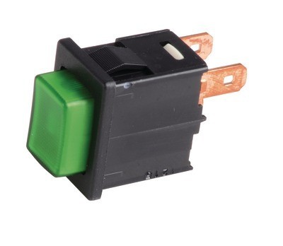 Bouton poussoir vert - bouton, n/vert-