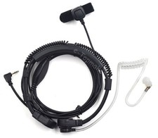 Earpiece Throat Microphone