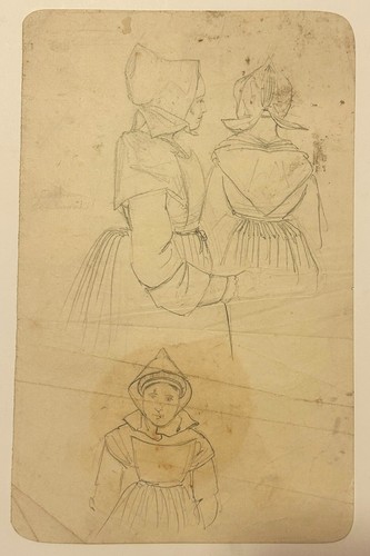 Bretagne croquis de femmes - [croquis,
