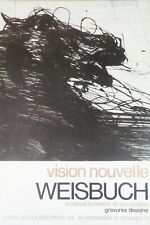 Claude WEISBUCH Affiche originale  lithographiée - Paris 1976