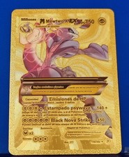 Carte Pokemon Espagnol X Mewtwo EX 159/300 couleur or doré