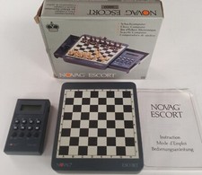 Jeu d'Échecs Électroniques Portable Novag Escort 1988 Testé Complet 
