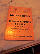 Notice  Armée De L'air Militaire Militaria Emetteur récepteur de bord trap 1A
