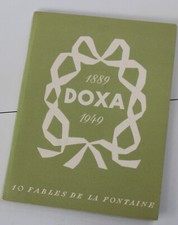 10 Fables de LA FONTAINE, illustré - Exemplaire num. DOXA 1889-1949