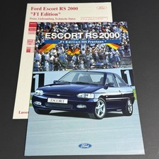 FORD ESCORT RS2000 F1 EDITION HH FRENTZEN / 6p folder brochure / 1995 DE / top!