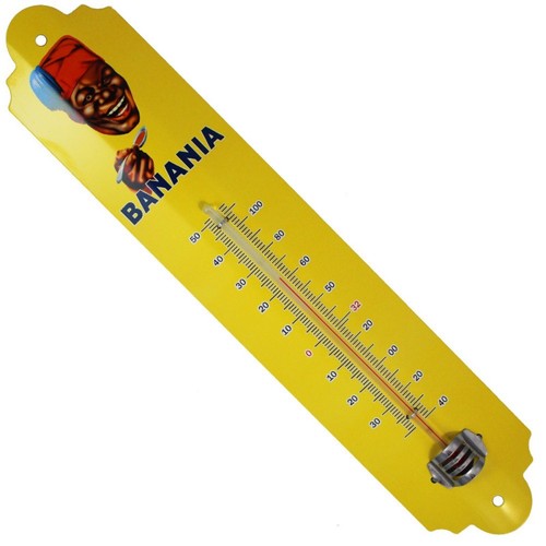 Thermomètre métal bombé - métal,,