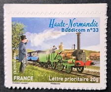 FRANCE 2014 TIMBRE AUTOADHESIF 999 TRAIN LOCOMOTIVE BUDDICOM N°33 NEUF** MNH