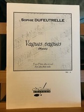 Sophie Dufeutrelle Vagues vagues pour flûte alto en sol partition éd. Notissimo