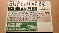 DEUTZ tracteur D6006 -  D 6006 : catalogue de pièces a5