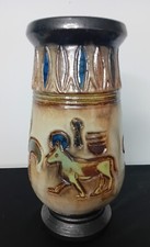 Antique Guerin Caramic  Vase Style Égyptien . Signé 