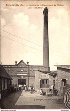 S12791 cpa 27 Bernouville - intérieur de la Blanchisserie de Chiffons - Léon Gir