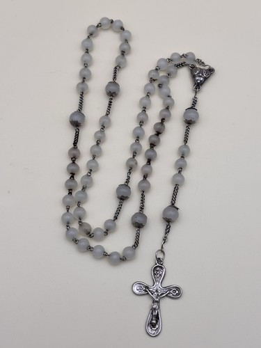 Ancien chapelet argent - en,