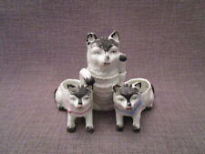 Service à condiments en biscuit,famille chats