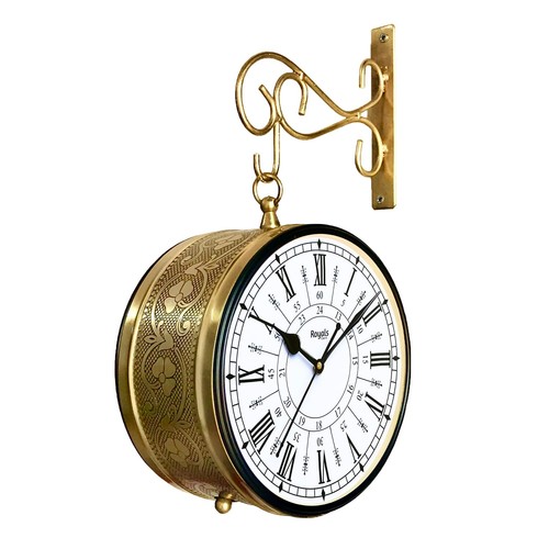 Horloge murale double face
