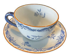 Rorstrand Ostindia East Indies VDN Breakfast Cup & Saucer Blue Flowers  Sweden