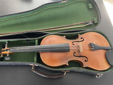 ANCIEN VIOLON ALLEMAND SIGNÉ HOPF 4/4 OU ENTIER AVEC BOÎTE ET ARCHET