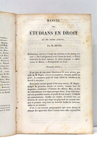 Manuel des étudians - en, droit