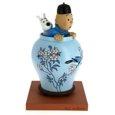Figurine de collection Tintin et Milou dans la potiche (46401)