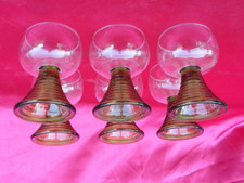 lot de 6 verres Alsacien Roemer brun , verre à vin blanc