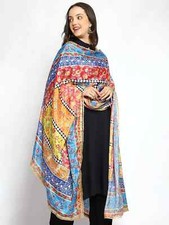 Écharpe en soie Dupatta femme