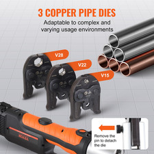 Pince À Sertir Hydraulique Sans Fil 32Kn Pince À Sertir Les Tuyaux Pince À Se...