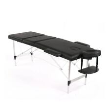 Table De Massage Portable Pliable Salon De Beauté Thérapie Tatouage Noir