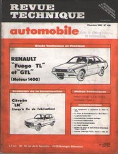 RTA Revue Technique RENAULT Fuego TL et GTL Moteur 1400 CITROEN LN. No 406