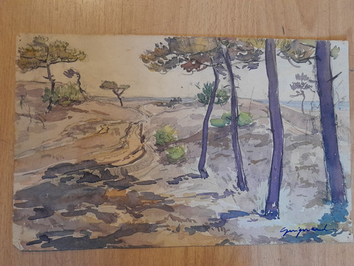 Peinture ancienne landes - ancienne,