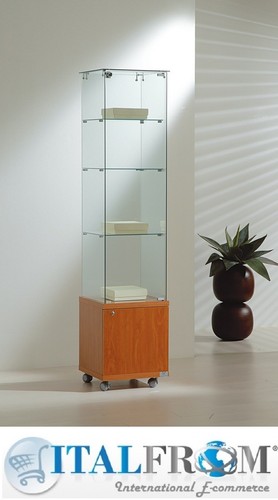 Vitrine avec armoire magasin - vitrine,