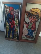 2 Tableaux canevas avec cadre