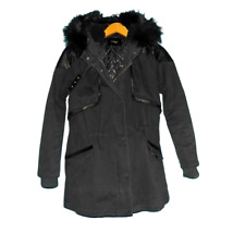 parka MAJE H13 damas a capuche avec doublure amovible noir taille 2 ou 38 EU