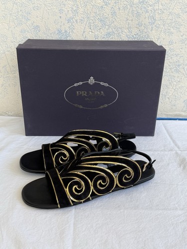 Prada black suede - prada, flame