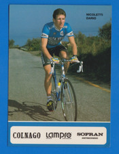 CYCLISME carte cycliste NICOLETTI  DARIO équipe COLNAGO LAMPRE 1991