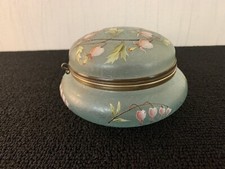 Bonbonnière en verre émaillé  cœur de Marie