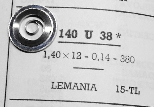 Ressort montre 140u38 lemania - ressort,