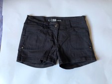 Mini short sexy en toile noir