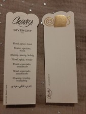 Carte Parfumée - Perfume Card . Givenchy - Organza