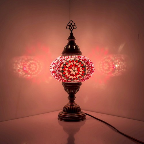 Lampe bureau mosaïque - lampe, en