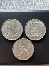 Lot 3 Pièces 1932, 10 Francs Turin, Beaux Exemplaires - Rare
