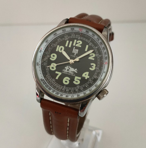 Vintage men pilot watch - vintage, lip