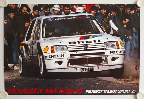 Affiche course automobile 1984 - affiche,