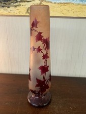 Vase décor Rubis feuille T